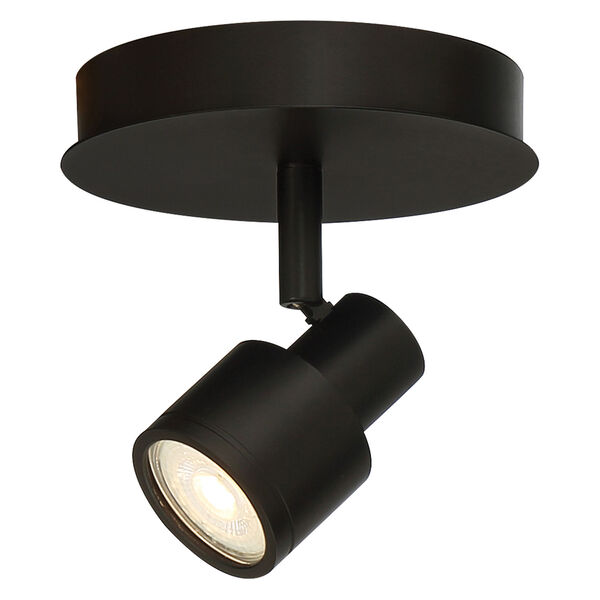 Lincoln Black Outdoor One-Light LED Adjustable Flush Mount, image 4