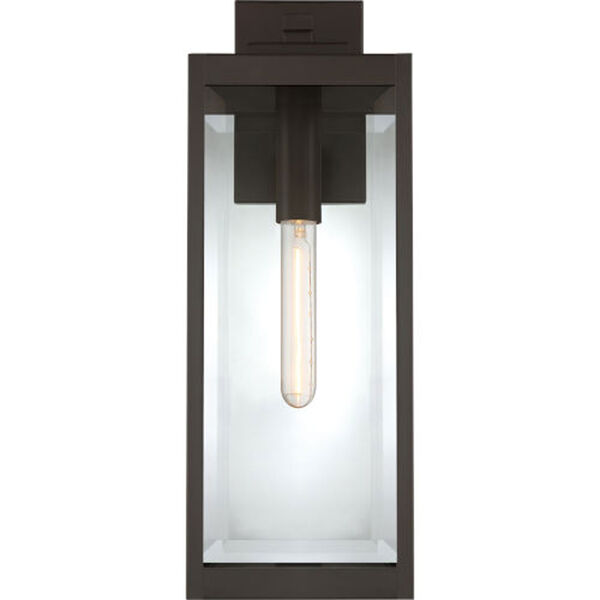 Pax Bronze 20-Inch One-Light Outdoor Lantern with Beveled Glass, image 3