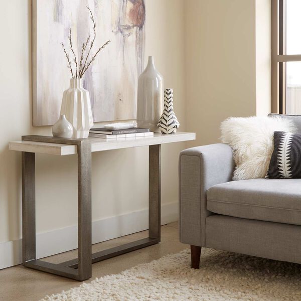 Sedley White Rectangular Sofa Table, image 2