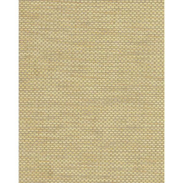 Grasscloth II Woven Crosshatch Beige Wallpaper, image 1