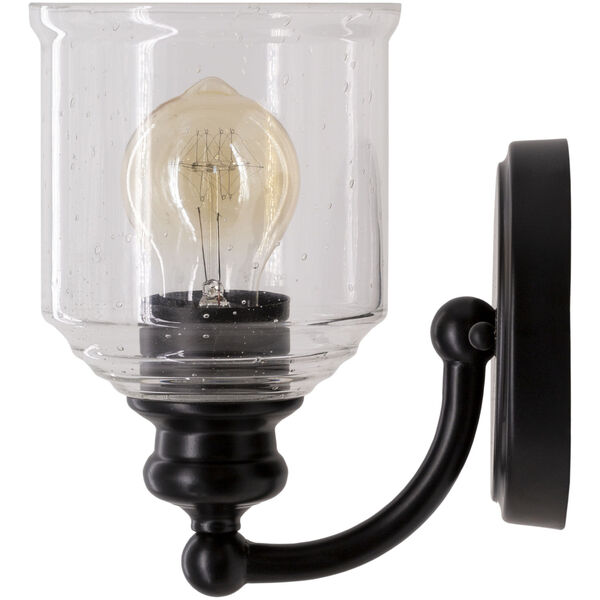 Brewer Clear and Black One-Light Wall Sconces, image 2