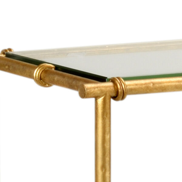 Lauren Antique Gold Console Table, image 2