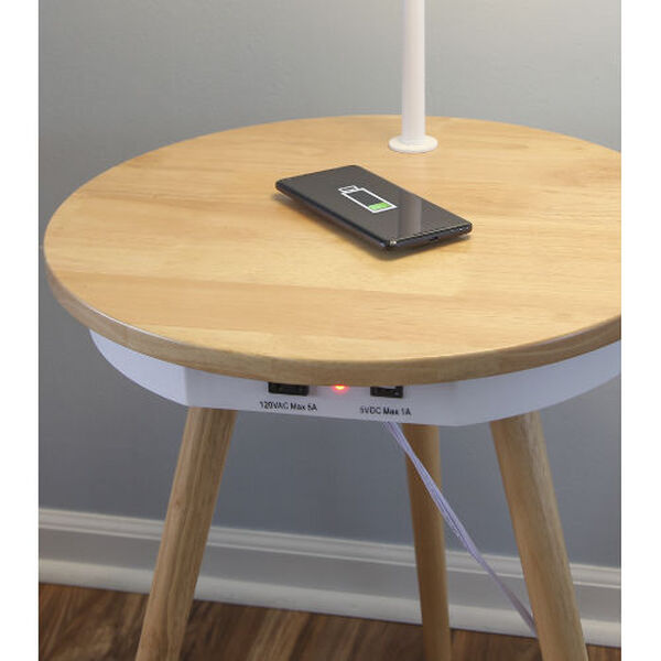 Owen LED Floor Lamp with Table, image 4