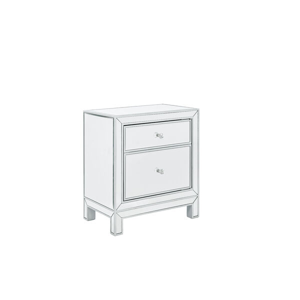 Reflexion Antique Silver Paint 24-Inch Nightstand, image 4
