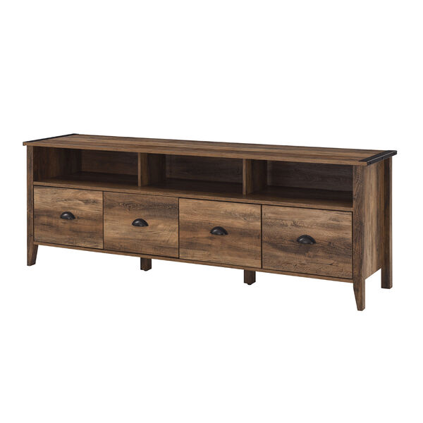 Clair Rustic Oak TV Stand with Four Drawers, image 5
