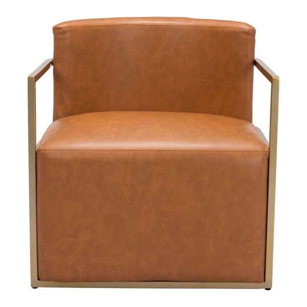 Xander Brown and Gold Accent Chair, image 4