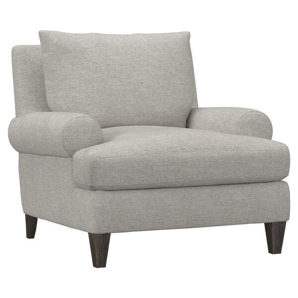 Isabella Soft Gray and Walnut Chair with Toss Pillows, image 5