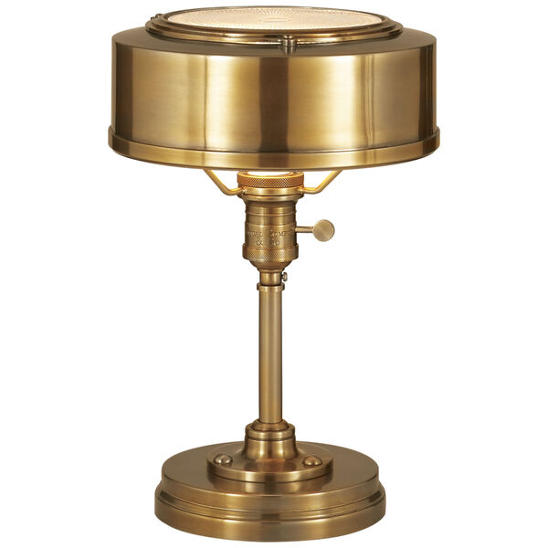 Henley Task Lamp in Hand-Rubbed Antique Brass by Thomas O'Brien, image 1