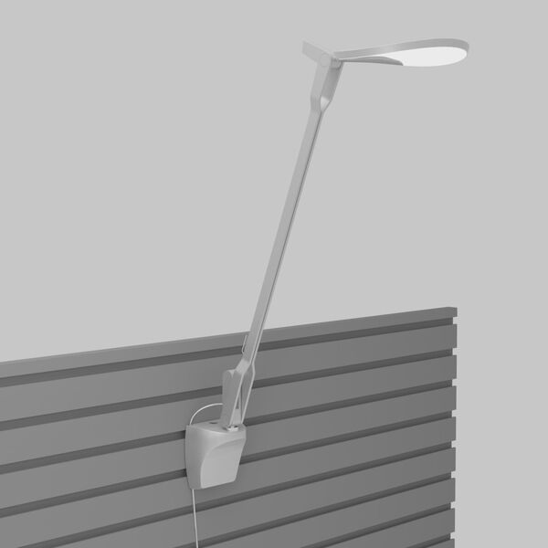 Splitty Silver LED Pro Desk Lamp with Slatwall Mount, image 2