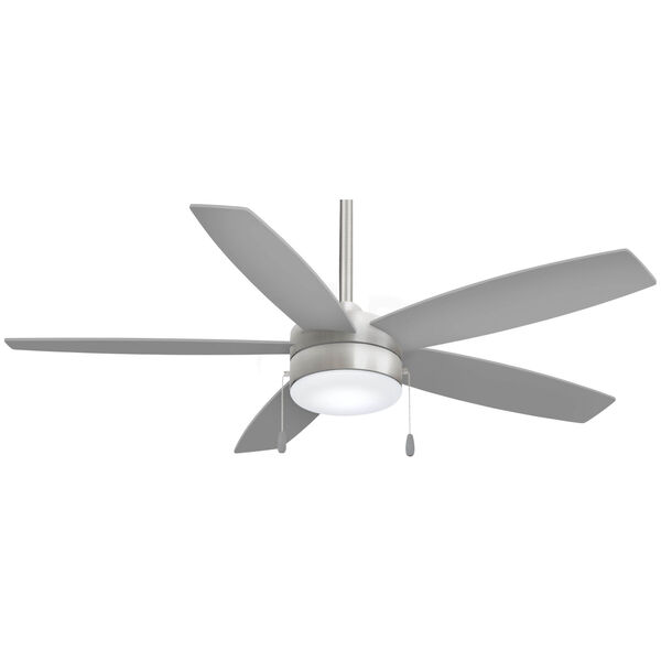 Airetor Brushed Nickel with Silver 52-Inch LED Ceiling Fan, image 1
