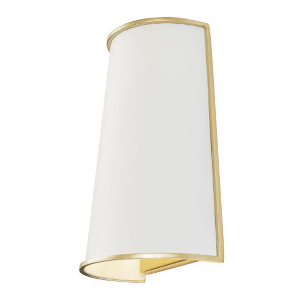 Coco Matte White and French Gold Two-Light Wall Sconce, image 3