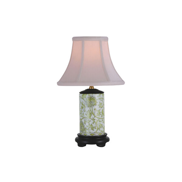 Porcelain Ware One-Light Small Green Lamp, image 1