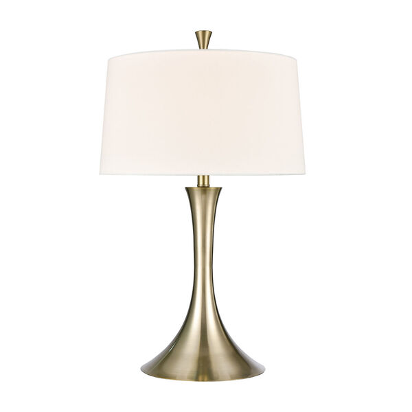 Branning Aged Brass One-Light Table Lamp, image 1