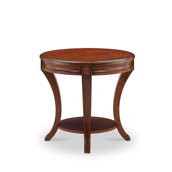 Aster Oval End Table in Cherry, image 1