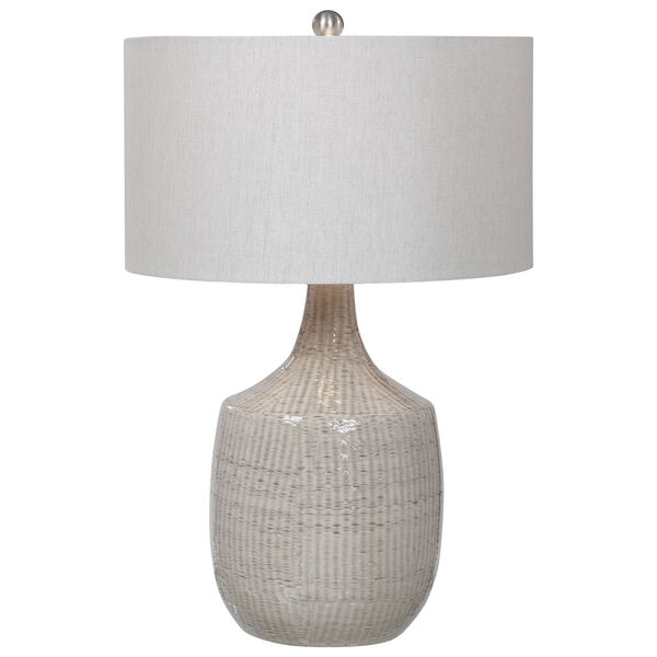 Felipe Brushed Nickel and Gray Table Lamp, image 5