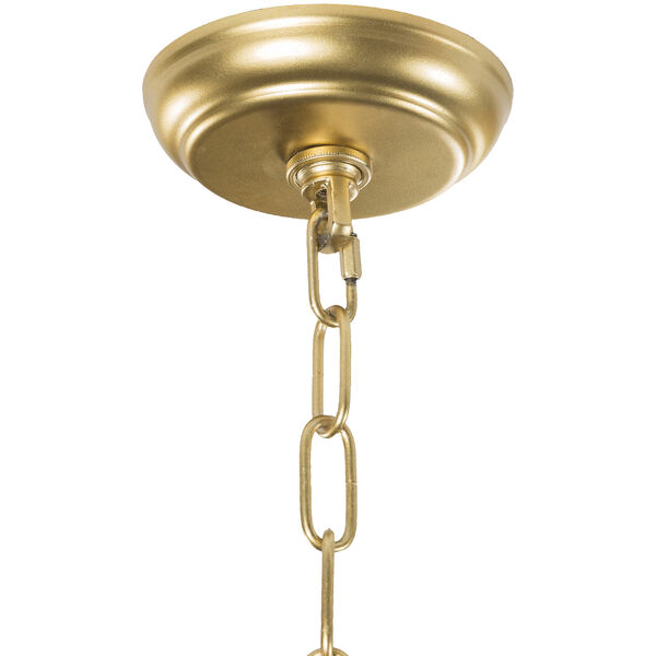 Bellair Gold 14-Inch Four-Light Lantern Pendant, image 3