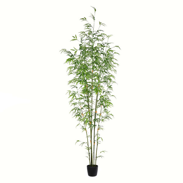 Green Potted Mini Bamboo Tree with 1680 Leaves, image 1