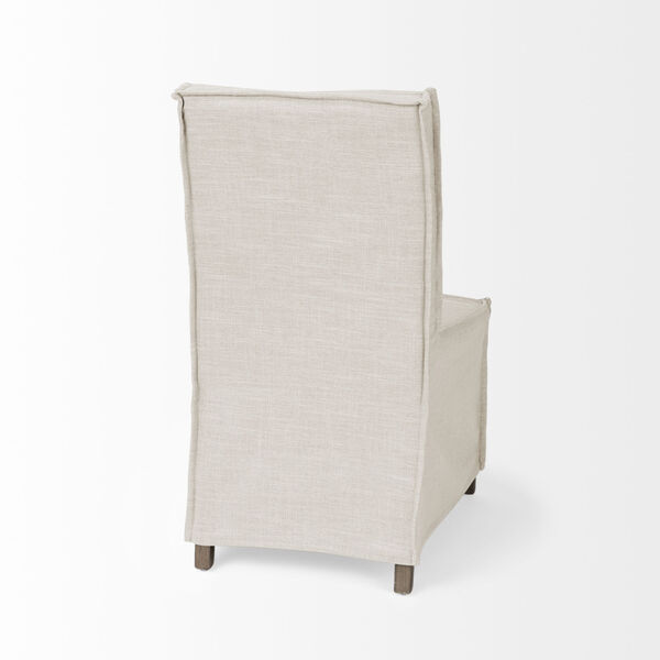 Elbert I Cream Slip-Cover Parson Dining Chair, image 6