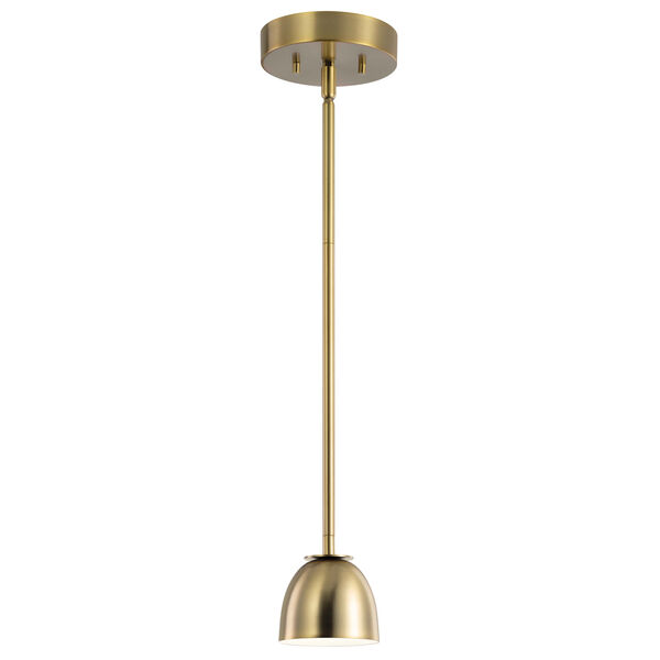 Baland Brushed Natural Brass LED Mini Pendant, image 2