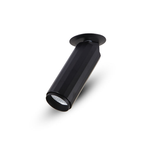 Orbit Black Seven-Inch Adjustable LED Flush Mounted Spotlight, image 3