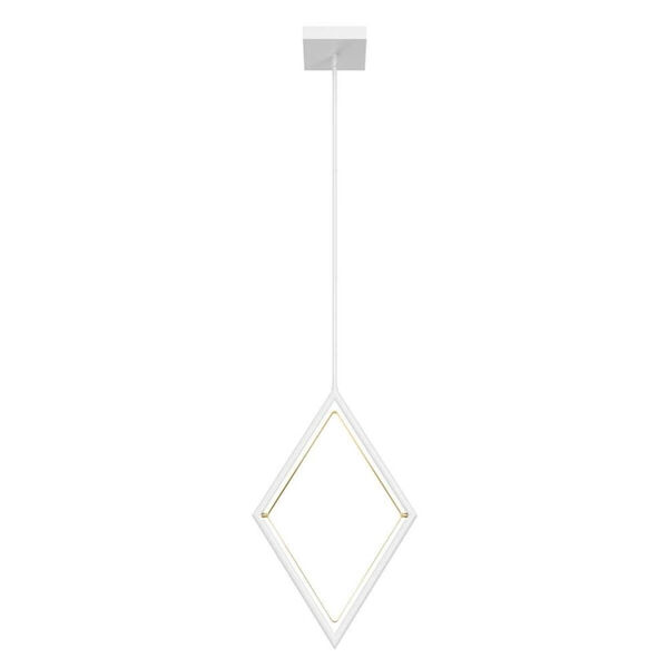 Darski White and Champagne Gold LED Pendant, image 3
