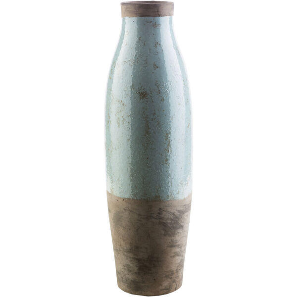 Leclair Sage and Dark Brown Floor Vase, image 1