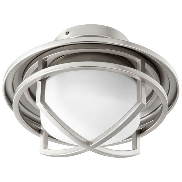 Fleet Satin Nickel LED Ceiling Fan Light Kit, image 1