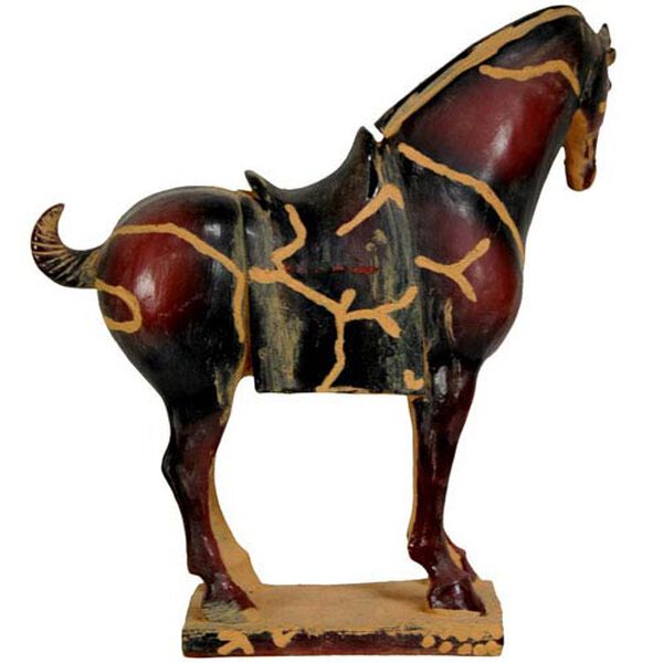 12 Inch Chinese Tang Tomb Horse Statue, Width - 12 Inches, image 2