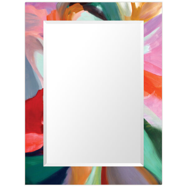 Intergrity of Chaos Multicolor 40 x 30-Inch Rectangular Beveled Wall Mirror, image 3