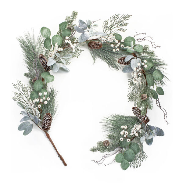 White Pine and Eucalyptus Garland, Set of Two, image 1