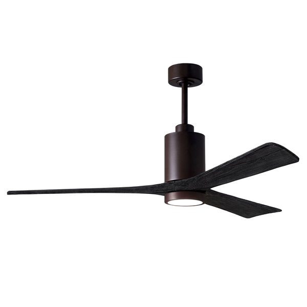 Patricia-3 Textured Bronze and Matte Black 60-Inch Ceiling Fan with LED Light Kit, image 4