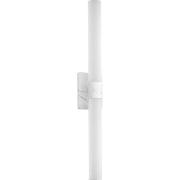P300151-150-30: Blanco LED Faux White Marble ADA Bath Sconce, image 2