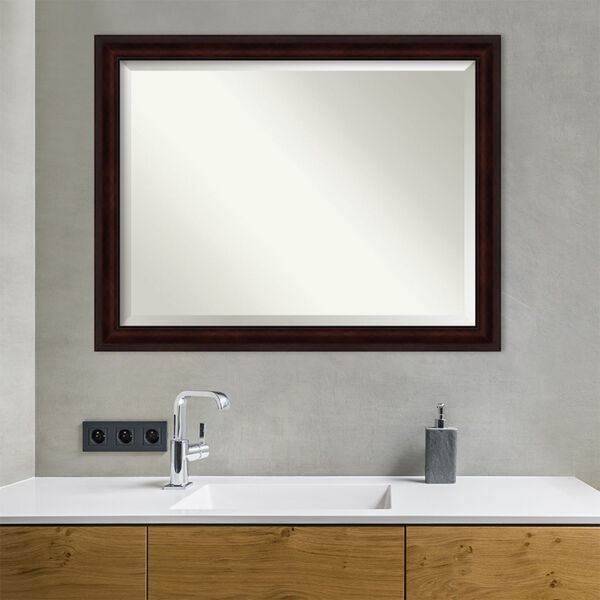 Coffee Bean Brown Bathroom Vanity Wall Mirror, image 5