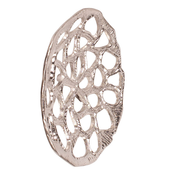 Small Nickel Plated Open Honeycomb Wall Art, image 1