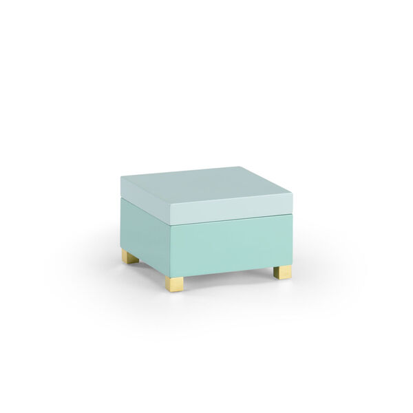 Mint Green And Seafoam Decorative Box, image 1
