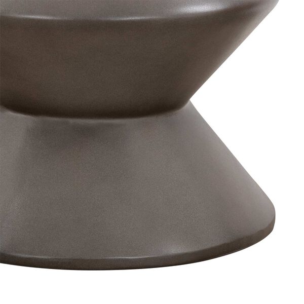 Lizzie Dark Gray Concrete Drum Table, image 6