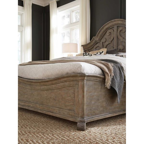 Tinley Park Dove Tail Grey Complete Shaped Panel Bed, image 5