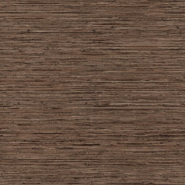 Brown Grass cloth Peel and Stick Wallpaper, image 2