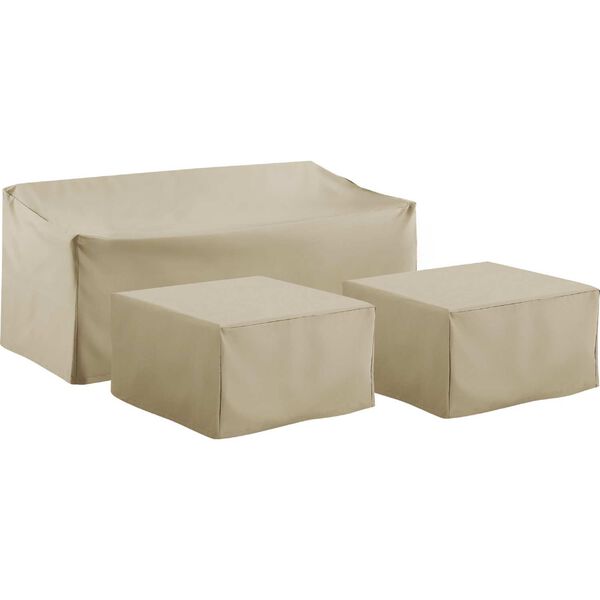 Tan Three-Piece Sectional Cover Set, image 2
