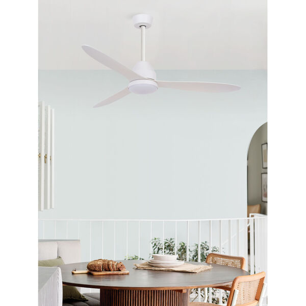 Lucci Air Whitehaven White 56-Inch One-Light Energy Star Ceiling Fan, image 6