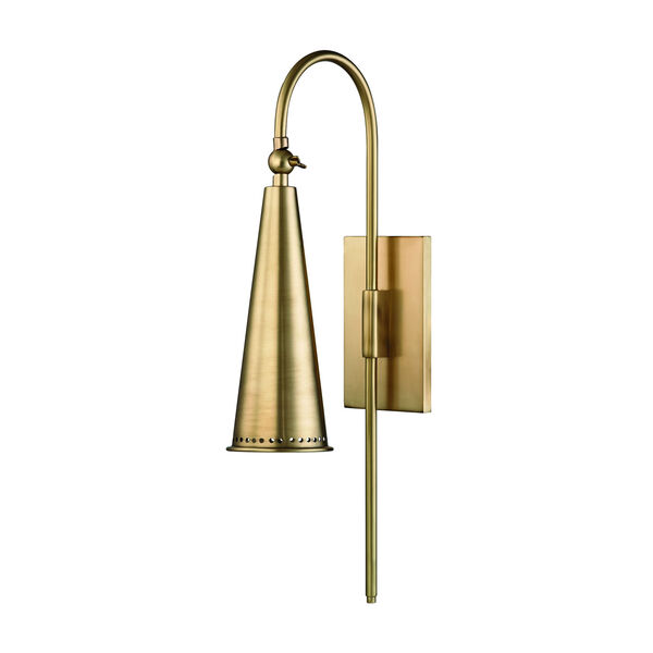 Alva Aged Brass One-Light Wall Sconce, image 2