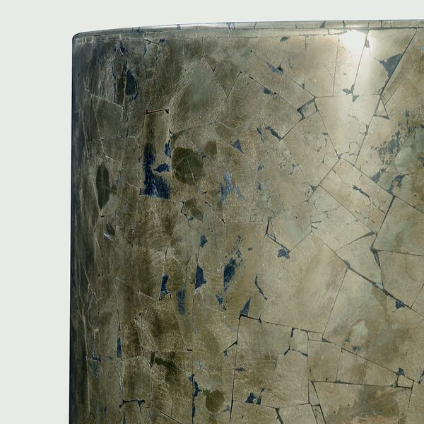 Pyrite Pale Brass Drum Table, image 3