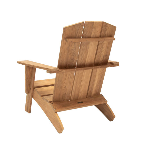 Bainbridge Natural Sand Teak  Outdoor Adirondack Chair, image 2