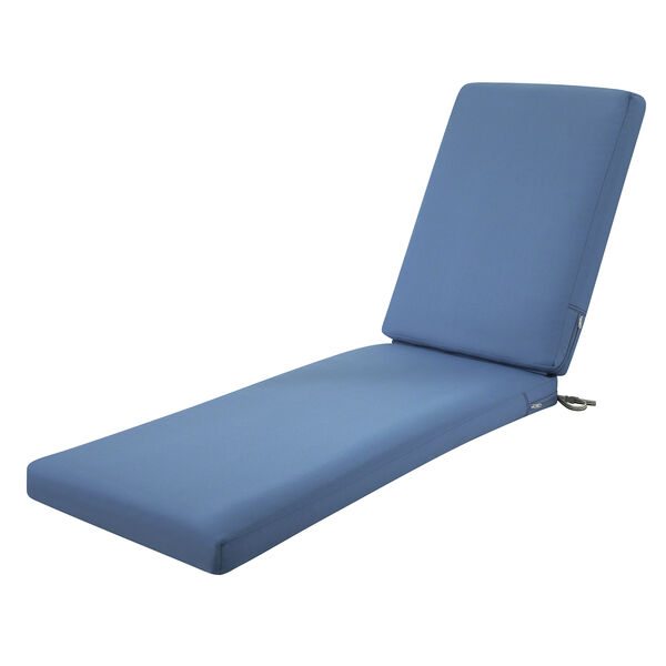 Maple Empire Blue 72 In. x 21 In. Patio Chaise Lounge Cushion, image 1