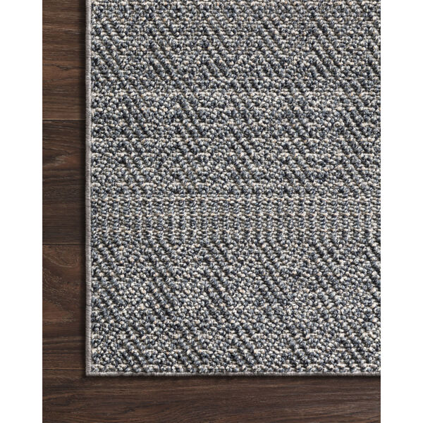 Cole Denim and Gray Power Loomed Rug, image 3