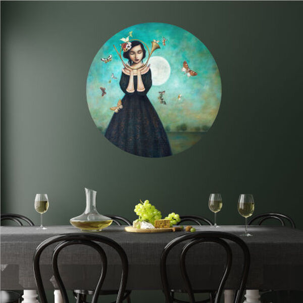 Evening Echoes 30 x 30 Inch Circle Wall Decal, image 1
