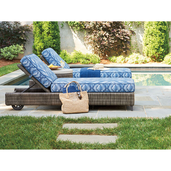 Cypress Point Ocean Terrace Brown and Blue Chaise, image 2