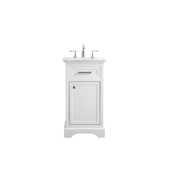 Americana White 19-Inch Vanity Sink Set, image 1