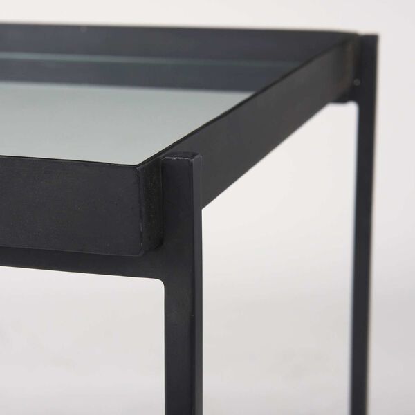 Trey Black and Clear Accent Table, image 6