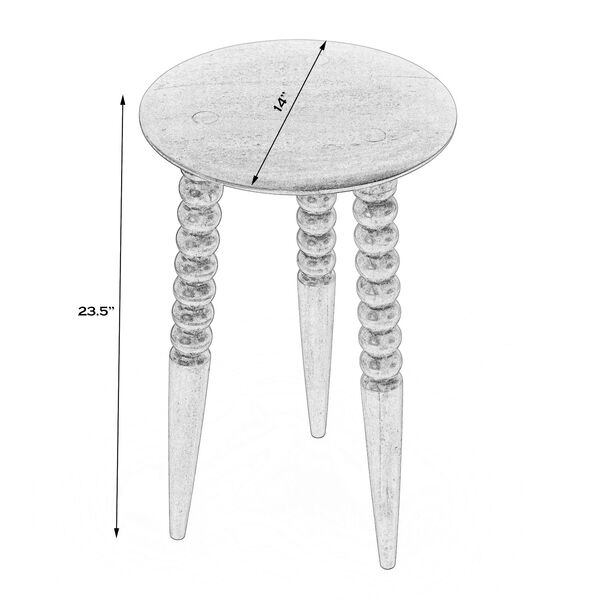Fluornoy Gray Wood Accent Table, image 4
